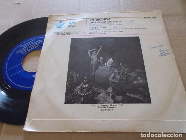 Discos de vinilo: LA BIONDA, ONE FOR YOU, ONE FOR ME - Foto 2