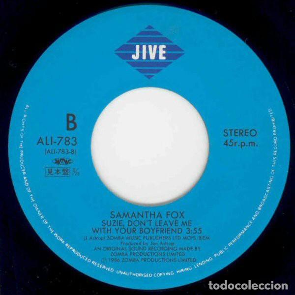 Discos de vinilo: Oferta Promo 7 Japon Samantha Fox - True Devotion - Foto 2
