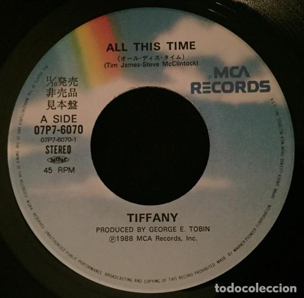 Discos de vinilo: 7'' Japon promo Tiffany - All This Time