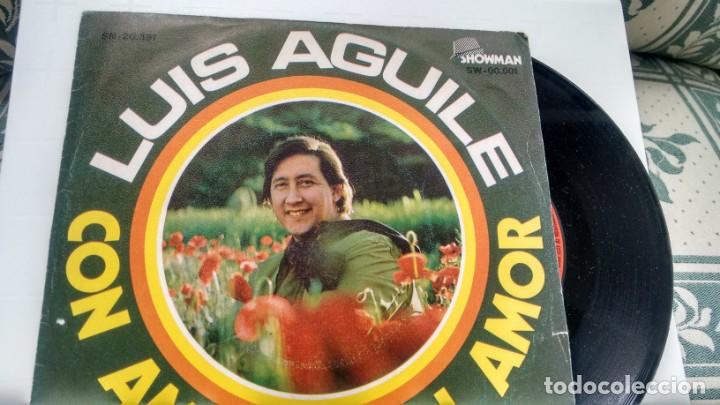 Discos de vinilo: SINGLE (VINILO) DE LUIS AGUILE A&Ntilde;OS 70 - Foto 1