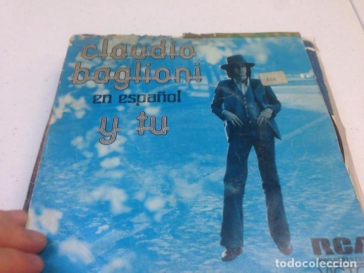 Discos de vinilo: Claudio Baglioni - Y Tu En Espa&ntilde;ol (7--Single) - Foto 1