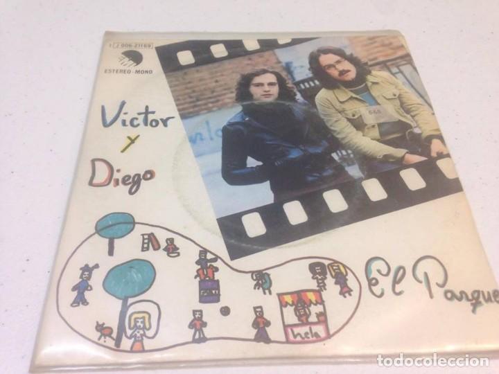 Discos de vinilo: V&iacute;ctor Y Diego - El Parque --SINGLE - Foto 1