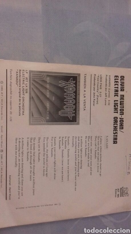 Discos de vinilo: XANADU Olivia Newton-John - Foto 2