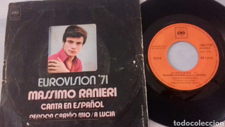 Discos de vinilo: MASSIMO RANIERI EUROVISION 71 - Foto 1