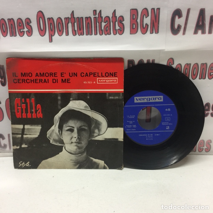 Discos de vinilo: Gilla - il mio amore - vergara 1967 - Foto 1