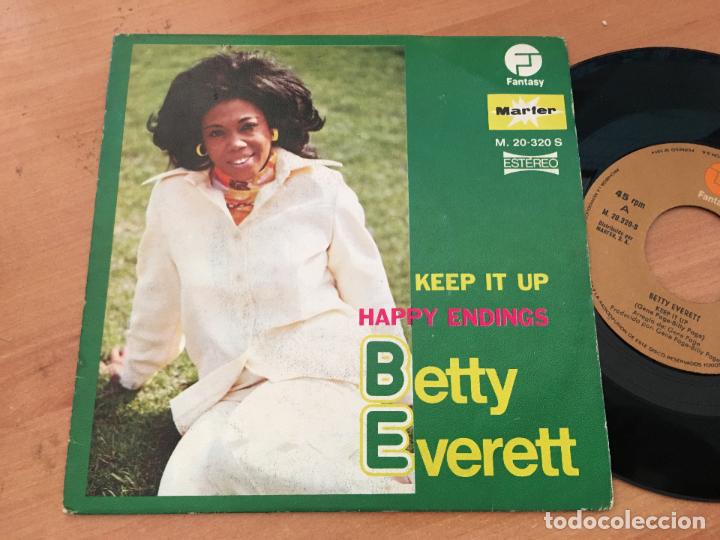 Discos de vinilo: BETTY EVERETT (KEEP IT UP) SINGLE ESPA&Ntilde;A 1975 (EPI14) - Foto 1