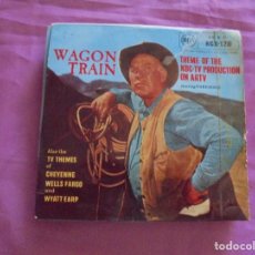 Discos de vinilo: WAGON TRAIN. THEME OF THE NBC.TV PRODUCTION. EP. RCA, 1958. EDIC. INGLESA. IMPECABLE. Lote 132642090