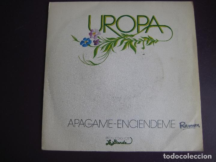 Discos de vinilo: UROPA Sg CBS 1979 turn me off turn me on (apagame enciendeme) +1 ITALO POP EURODISCO - LA BIONDA