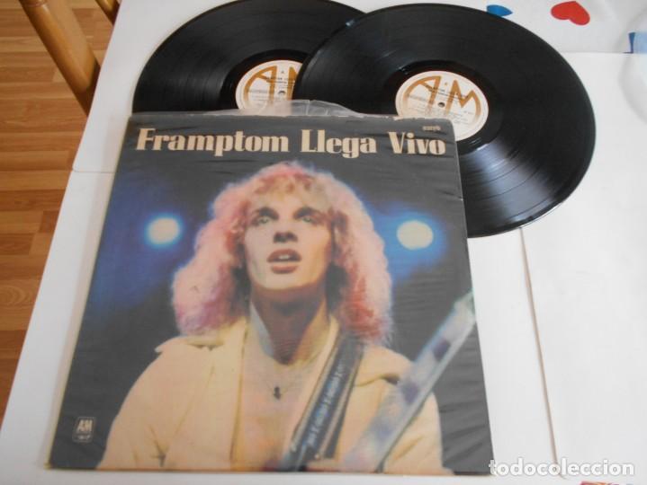 Discos de vinilo: PETER FRAMPTON-LP DOBLE FRAMPTON LLEGA VIVO-GATEFOLD 1976 - Foto 1
