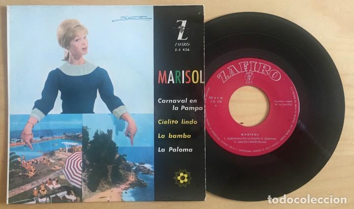 Discos de vinilo: MARISOL EP CARNAVAL EN LA PAMPA ESTADO EXCELENTE - Foto 1