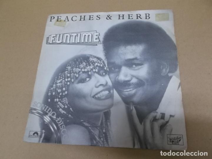 Discos de vinilo: PEACHES & HERB (SN) FUNTIME A&Ntilde;O 1980 - Foto 1