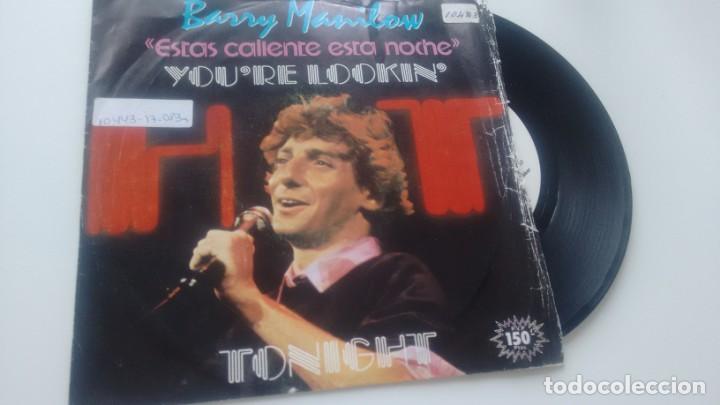 Discos de vinilo: SINGLE (VINILO) DE BARRY MANILOW  A&Ntilde;OS 80 - Foto 1
