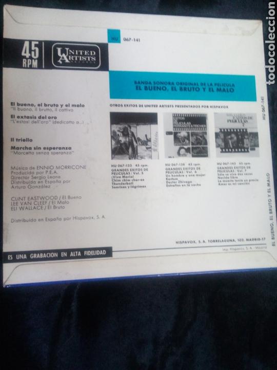 Discos de vinilo: Bso el bueno el feo y el malo - Foto 2
