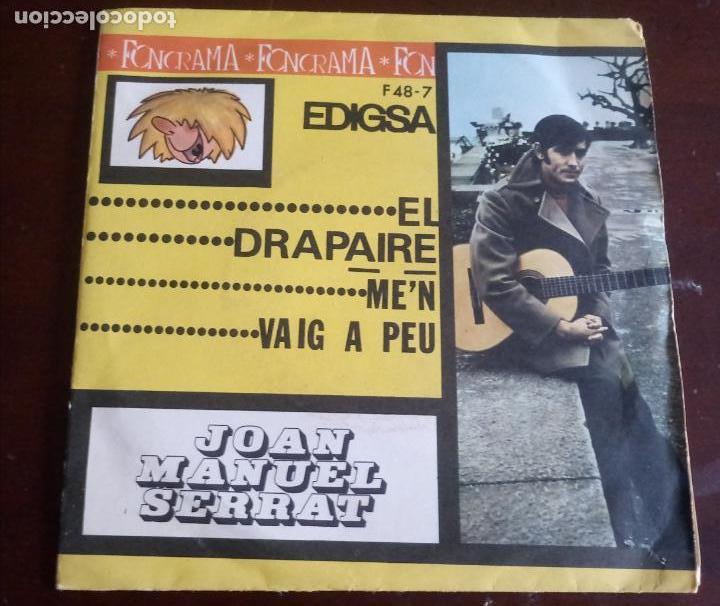 Discos de vinilo: JOAN MANUEL SERRAT - EL DRAPAIRE - SINGLE - Foto 1