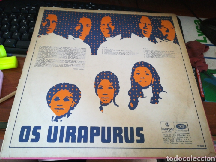 Discos de vinilo: Os uirapurus lp argentina 1969 - Foto 2