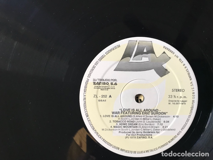 Discos de vinilo: Love is all around. Eric Burdon. War. - Foto 4
