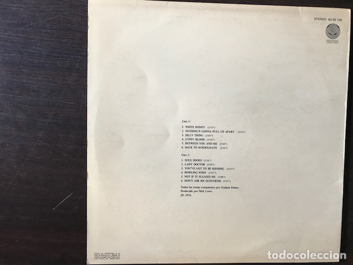 Discos de vinilo: Howling wind. Graham Parker - Foto 2