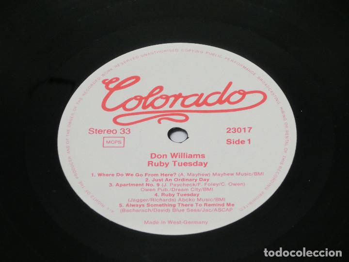 Discos de vinilo: LP - DON WILLIAMS - RUBY TUESDAY- COUNTRY WETERN2 - Foto 6