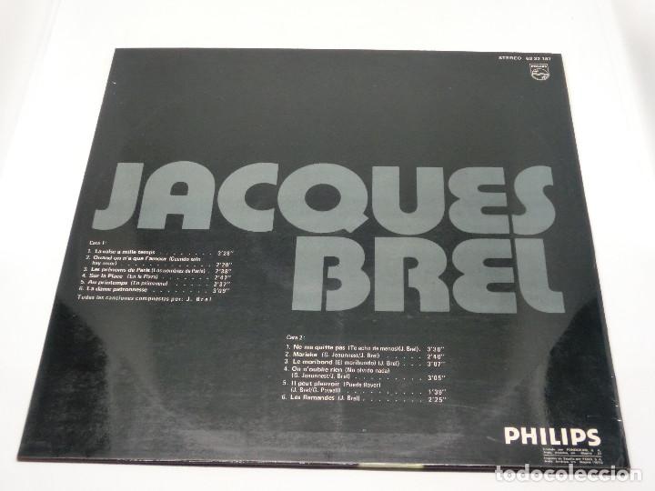 Discos de vinilo: JACQUES BREL - DISCO DE ORO - LP - 1973 - Foto 2