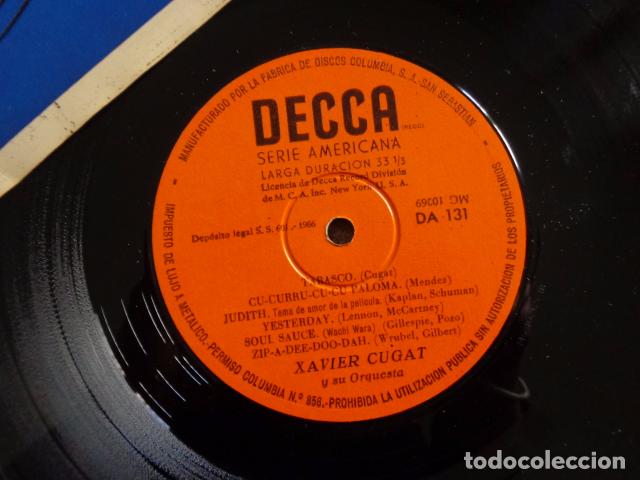 Discos de vinilo: XAVIER CUGAT - DANCE PARTY - DECCA 1966 - DA131 - Foto 3