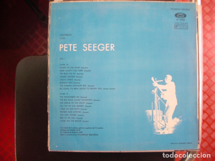 Discos de vinilo: PETE SEEGER- CANTEMOS CON. LP - Foto 2