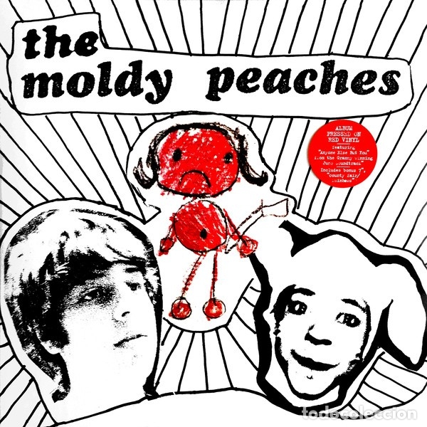Discos de vinilo: LP THE MOLDY PEACHES VINILO ROJO + SINGLE - Foto 1
