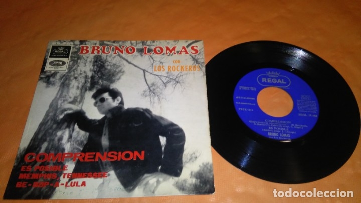 Discos de vinilo: bruno lomas , con los rockeros , en 45 r.p.m. - Foto 4