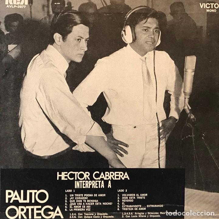 Discos de vinilo: LP argentino de H&eacute;ctor Cabrera a&ntilde;o 1970 - Foto 2
