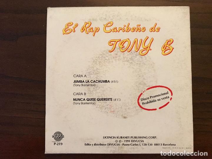 Discos de vinilo: Tony B &ndash; Al Borde Del Sentido - single - Foto 2