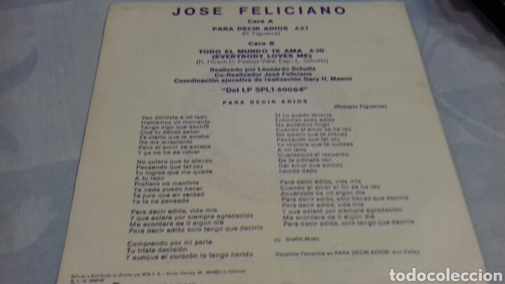 Discos de vinilo: JOSE FELICIANO - Foto 2