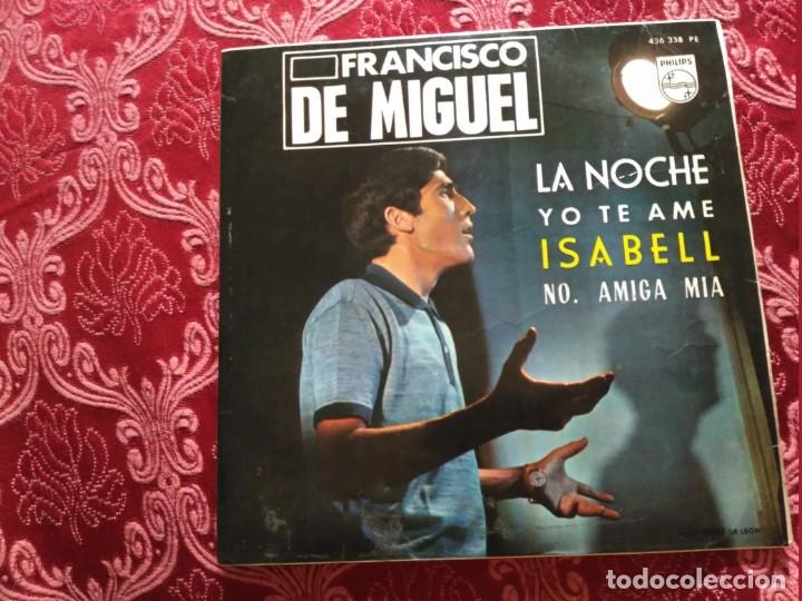 Discos de vinilo: single francisco de miguel la noche - Foto 1