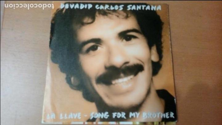 Discos de vinilo: CARLOS SANTANA LA LLAVE SINGLE SPAIN - Foto 1
