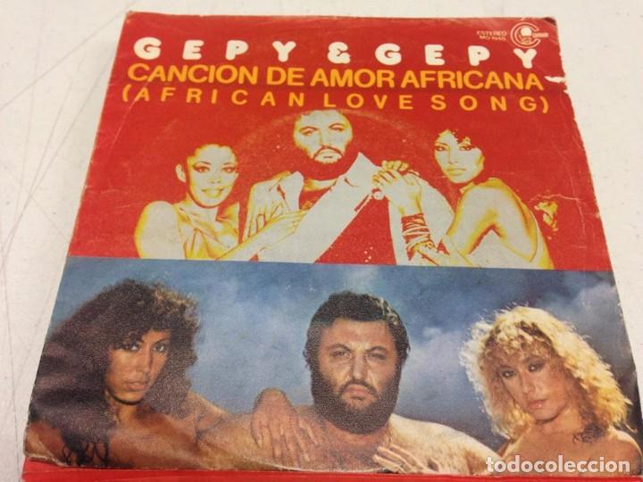 Discos de vinil: Gepy & Gepy - Canci&oacute;n De Amor Africana / M&aacute;gica M&uacute;sica (7--Single)