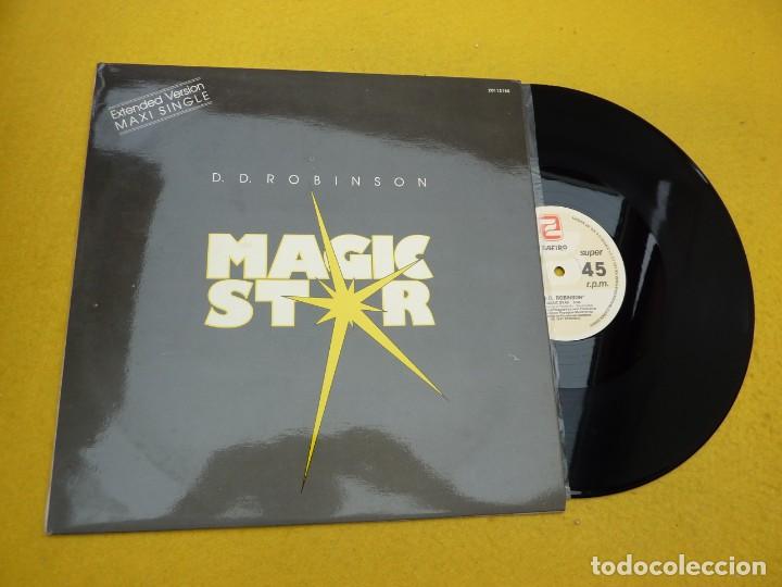 Discos de vinilo: D.D. Robinson &lrm;&ndash; Magic Star (EX+/EX+) Maxi single  Spanish 1987  &ccedil; - Foto 1