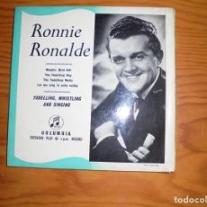 Discos de vinilo: RONNIE RONALDE. YODELLING, WHISTLING AND SINGING. EP. COLUMBIA, 1957. EDC. INGLESA. IMPECABLE (#)