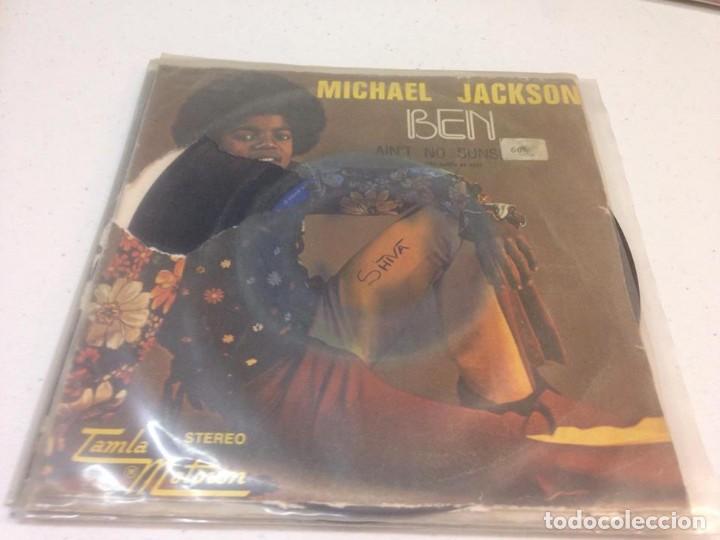 Discos de vinilo: Michael Jackson - Ben / Aint No Sunshine = No Brilla El Sol - Foto 1