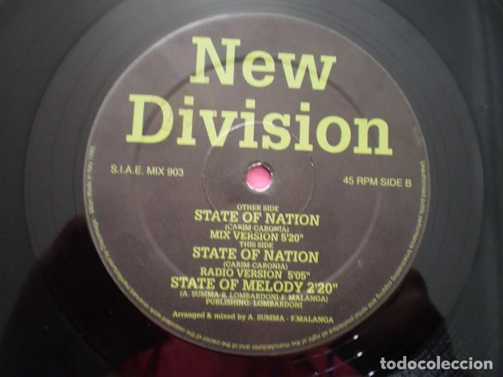 Discos de vinilo: NEW DIVISION. STATE DIVISION. - Foto 2