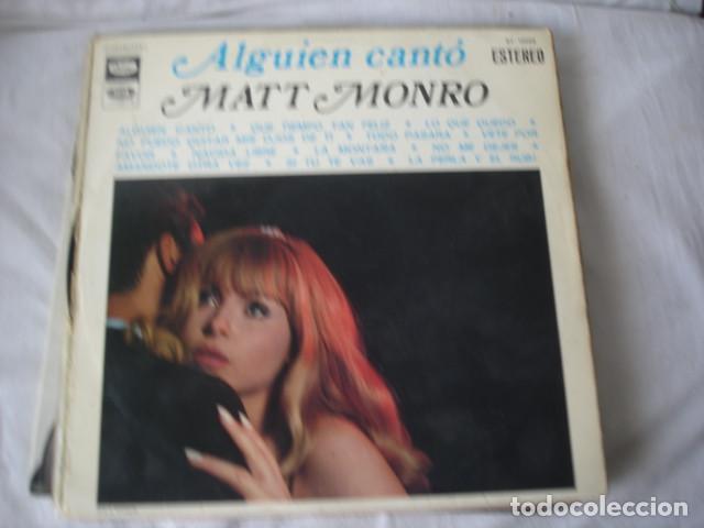 Discos de vinilo: Matt Monro    Alguien Cant&oacute; - Foto 1