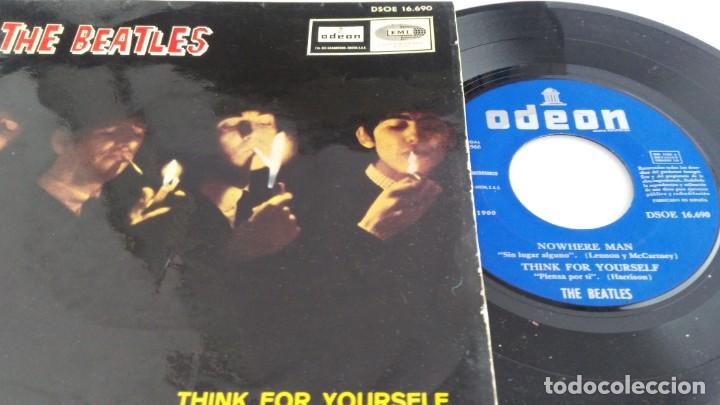Discos de vinilo: ANTIGUO DISCO DE THE BEATLES THINK FOR  YOURSELF - Foto 2