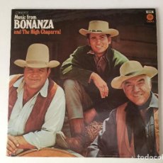 Discos de vinilo: MUSIC FROM BONANZA AND THE HIGH CHAPARRAL - DOBLE LP - EMI CAPITOL RECORDS - 1971. Lote 133730150