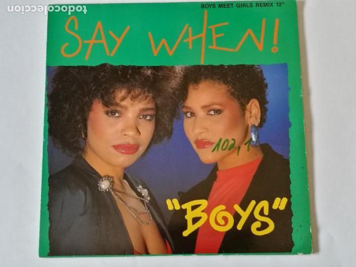 Discos de vinilo: Say When! - Boys - 1987 - Foto 1