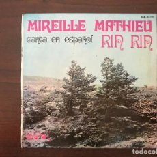 Discos de vinilo: MIREILLE MATHIEU – MIREILLE MATHIEU CANTA EN ESPAÑOL, RIN RIN SELLO: BARCLAY – SBP-10122, SONOPLAY. Lote 133739270