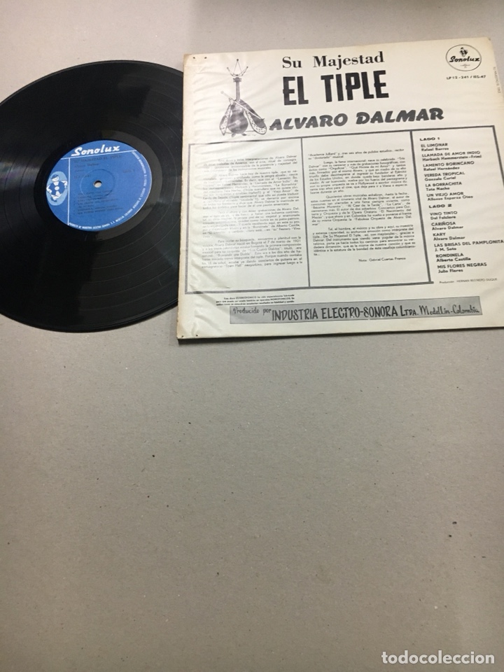 Discos de vinilo: Su Majestad El Tiple (Alvaro Dalmar) - Foto 2