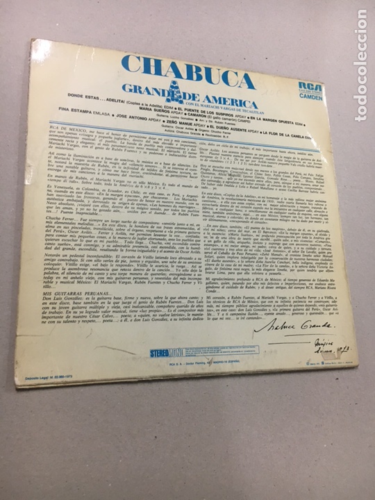 Discos de vinilo: Chabuca Grande de America - Foto 2