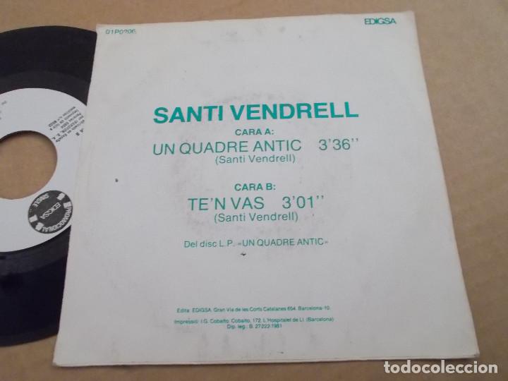Discos de vinilo: SANTI VENDRELL. UN QUADRE ANTIC. - Foto 2