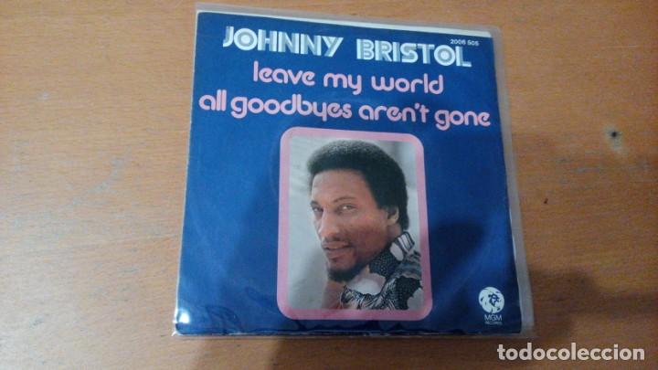 Discos de vinilo: Johnny Bristol Leave My World single - Foto 1