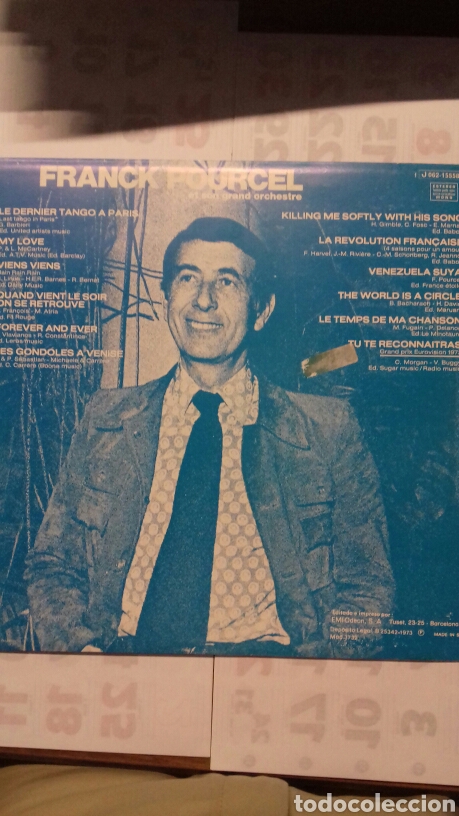 Discos de vinilo: Franck Pourcel. El son grand orchestre. 1.973 - Foto 2