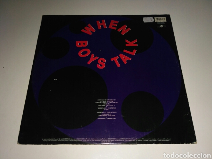Discos de vinilo: Big Power - When Boys Talk - Foto 2