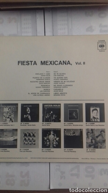 Discos de vinilo: Fiesta Mexicana Vol 2. 1.971 - Foto 2