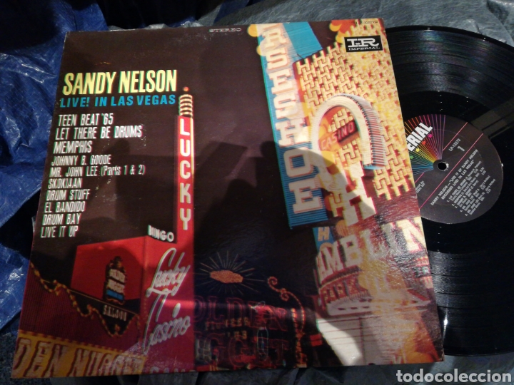 Discos de vinilo: Sandy nelson lp live! In las vegas - Foto 1